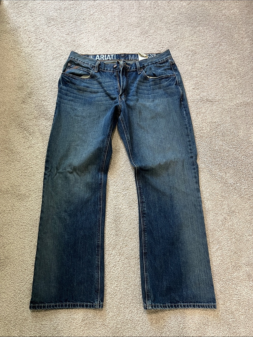 Ariat Indigo Blue low rise boot Denim Jeans